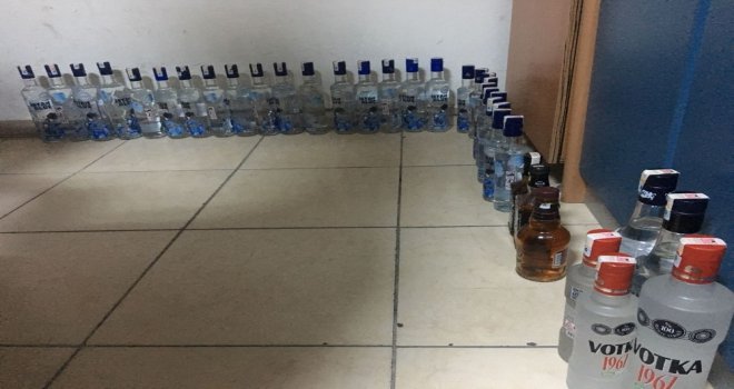 Ürgüpte 74 Şişe Kaçak İçki Ele Geçirildi