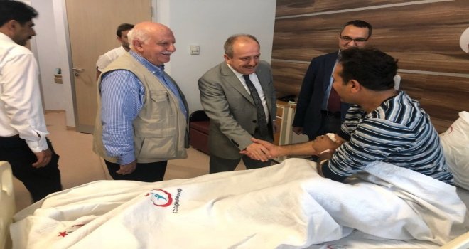Ak Parti İl Başkanı Karadağdan Hastane Ziyareti
