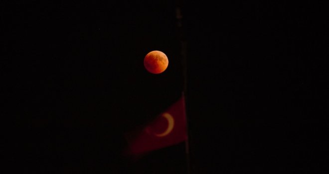Eskişehirden ‘Kanlı Ay Tutulması Manzaraları