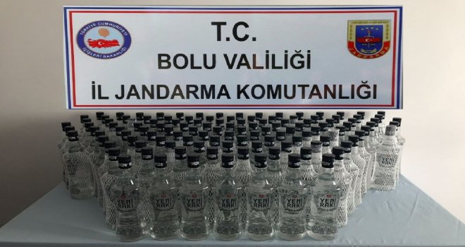 Boluda 120 Litre Kaçak Alkol Ele Geçirildi