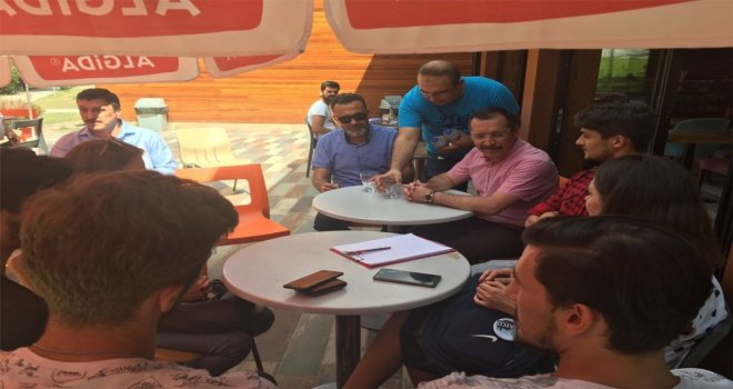 Rektör Bağ Öğrencileri Dinledi