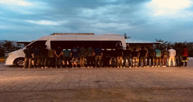 Elazığda 22 Göçmen Sahte Evrakla Yakalandı