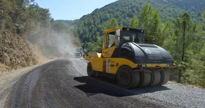 Gazipaşada 23 Kilometrelik Asfalt Çalışması