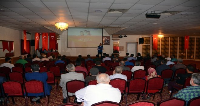 Dinarda Yükümlülere “Afetle Başa Çıkma” Konulu Semineri