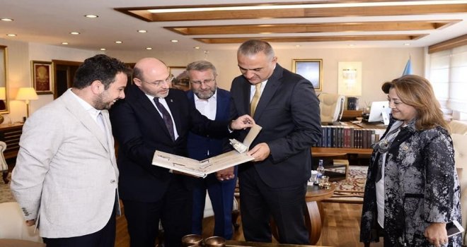 Başkan Çetinbaş Ve Milletvekillerinden Kültür Ve Turizm Bakanı Ersoya Ziyaret