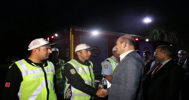 Bakan Soylu, Boluda Trafik Tedbirlerini Denetledi