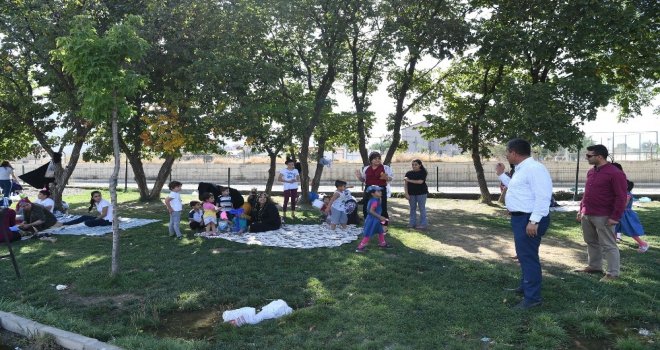 Başkan Asya, Göletli Parkta İncelemelerde Bulundu