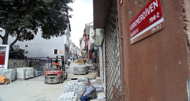 Eyüpsultandaki Kırkmerdiven Caddesi Yenileniyor