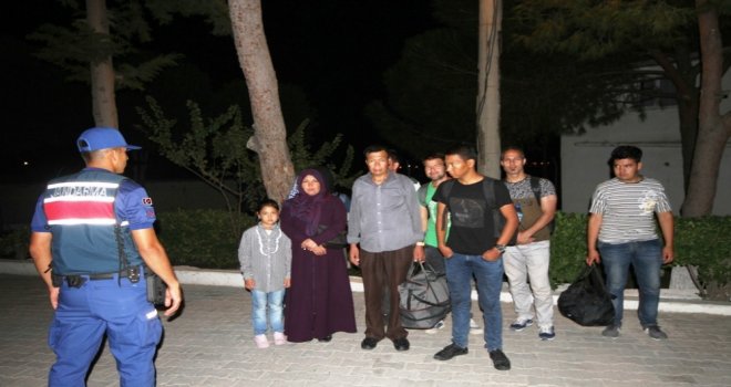 Ayvalıkta 10 Göçmen Jandarmadan Kaçamadı
