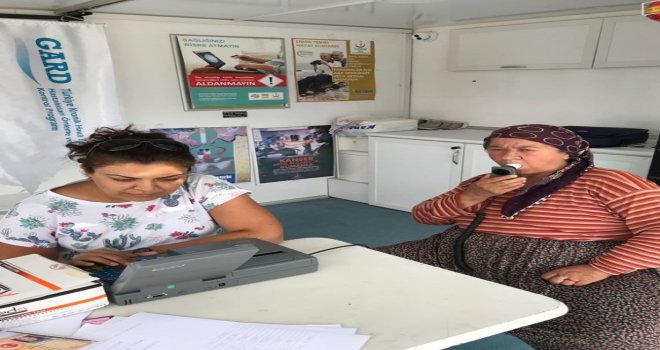 Kırşehirin İlçelerinde Solunum Fonksiyon Testi Yapıldı