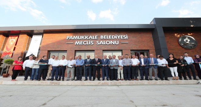 Pamukkale Belediyesinin Yeni Meclis Salonu Törenle Açıldı