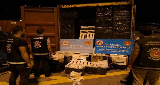 İstanbulda Kaçak Sigara Operasyonu