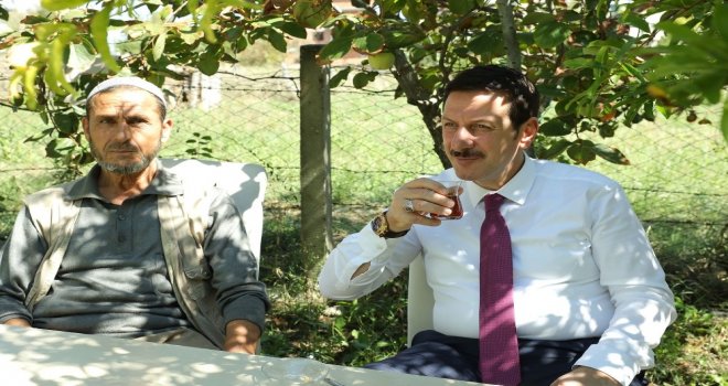 Başkan Tok Çay Davetini Kırmadı