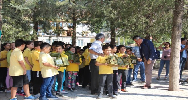 Bucakta Okul Bahçelerine Kuş Yuvası