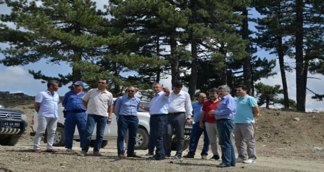 Kütahya Ve Uşak İl Özel İdaresi, Gediz Muratdağı Termal Kayak Merkezinde İncelemelerde Bulundu