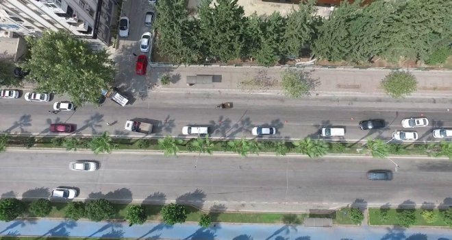 Kuralsız Sürücüleri Drone Yakaladı, Polis Ceza Yazdı