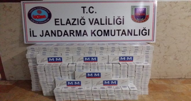 Elazığda 3 Bin Paket Kaçak Sigara Ele Geçirildi
