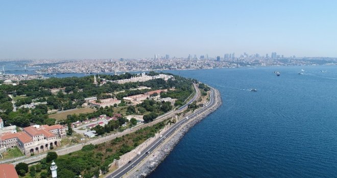 (Özel) Restore Edilmeye Başlanan İstanbul Surları Havadan Görüntülendi
