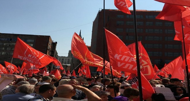Rusyada Binlerce Kişi Emeklilik Reformunu Protesto Etti
