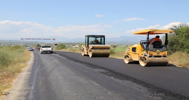 Manavgat Belediyesinden Yeniköye Sıcak Asfalt