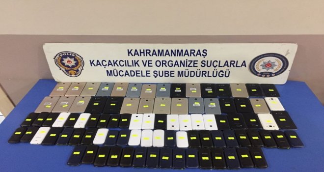 Kahramanmaraşta 91 Adet Kaçak Telefon Ele Geçirildi