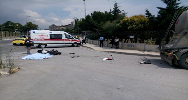 Üsküdarda Kural İhlali Yapan Kamyon Motosikletlinin Hayatını Kaybetmesine Neden Oldu