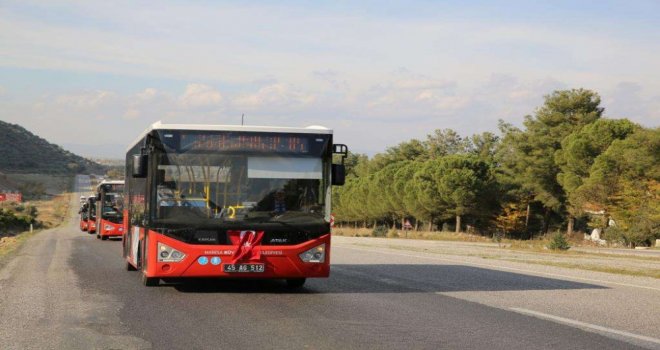Manisada Bayramda Kırmızı Otobüsler Ücretsiz