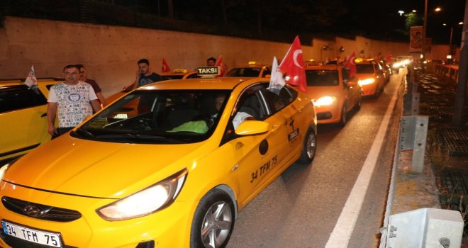 İstanbulda Taksicilerden Abd Başkonsolosluğu Önünde Protesto