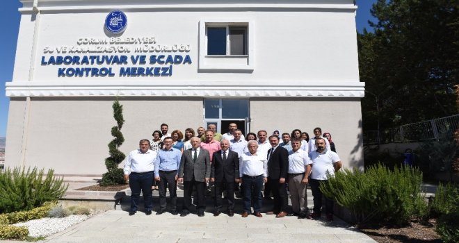 Başkan Gül Ve Sağlıkçılar Scada Kontrol Merkezini İnceledi