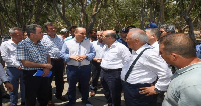 Vali Demirtaş Karataşta Yapılan Arıtma Tesisini İnceledi