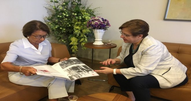 İsmet İnönünün Kızı Başkan Pekdaşla İnönü Müze Evini Konuştu