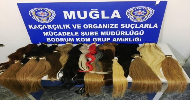 Bodrumda 3 Kilo Kaçak İnsan Saçı Ele Geçirildi