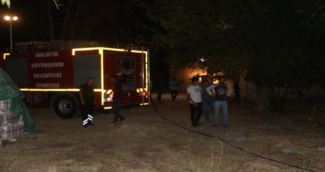 Bahçe Yangını Evlere Sıçramadan Kontrol Altına Alındı