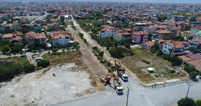 Pamukkalenin En Çok Sokağı Olan Mahallesinde Üst Yapı Çalışmaları Sürüyor