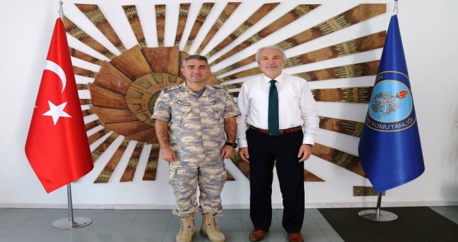 Başkan Saraçoğlu, Tuğgeneral Gündüze Yeni Görevinde Başarılar Diledi