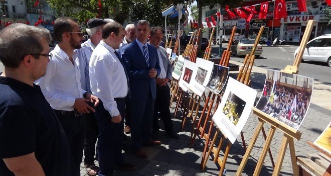 Edremitte İhanın 15 Temmuz Fotoğraf Sergisi Açıldı
