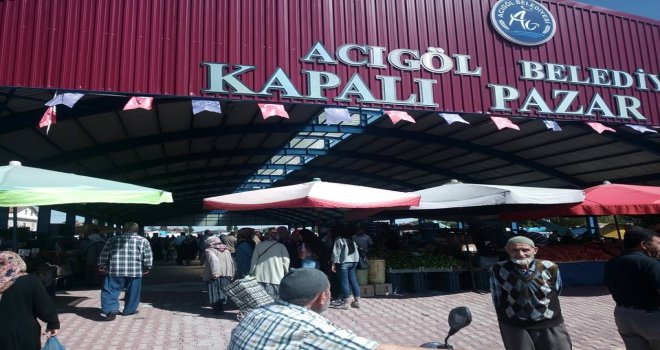 Acıgöl Kapalı Pazar Yeri Hizmete Girdi