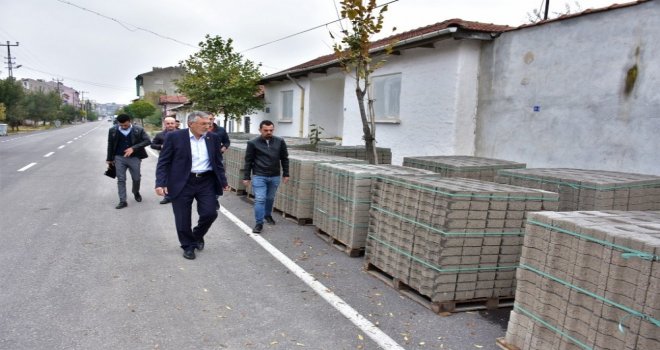İnönüde Kilit Taş Çalışmaları Merkez Mahallelerde Devam Ediyor