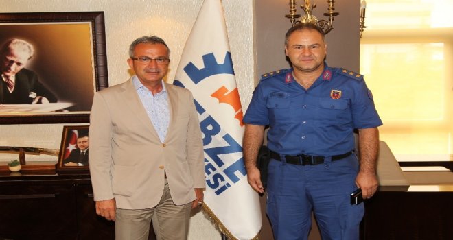 İl Başkanı Ve Jandarma Komutanı Başkan Köşkerin Konuğu