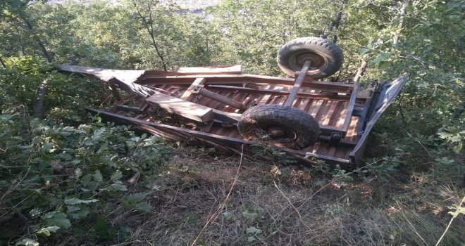 Traktör Uçurumdan Yuvarlandı: 1 Ölü