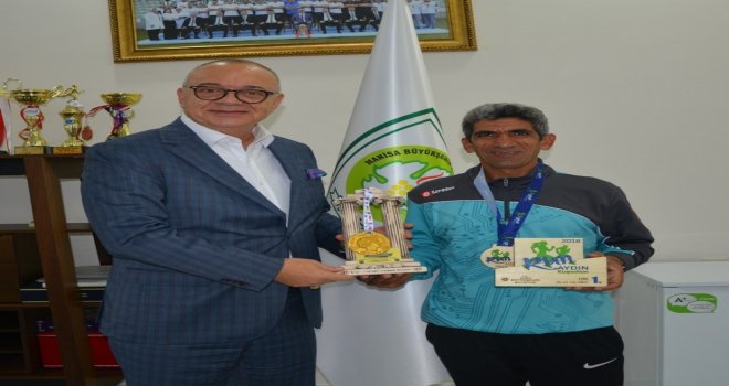 Başkan Ergünden Manisa Bbsknin Şampiyon Atletine Tebrik