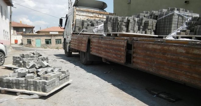 Arguvanda Parke Taşı Döşeme Çalışmaları