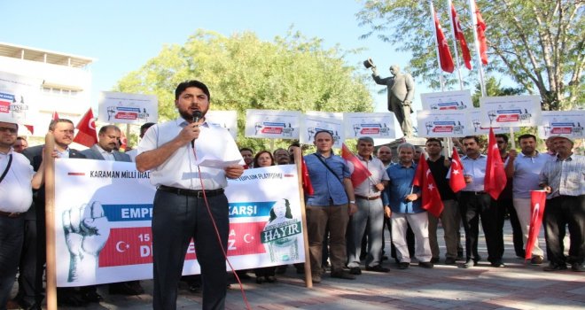 Karamanda Stklar, Abdnin Yaptırımlarını Protesto Etti