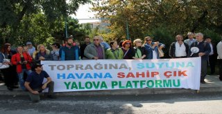 Stklardan Yalovada Yeşil Alan Protestosu