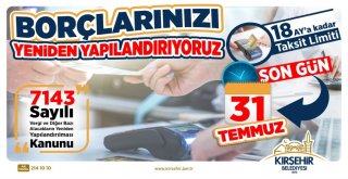 Kırşehir Belediyesi Borçları Yapılandırıyor