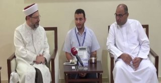 Diyanet İşleri Erbaş, Filistin Evkaf Bakanı Hasan Es Sayfiyi Kabul Etti