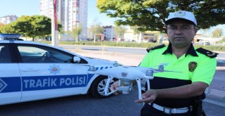 Kayseride Drone İle Trafik Denetimleri Arttı