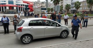 Samsunda Otomobil Yayaya Çarptı: 1 Yaralı