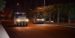 Büyükşehirden Gece-Gündüz Asfalt Mesaisi
