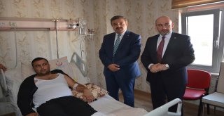 Ak Parti Afyonkarahisar Heyetinden Başkan Ünlüye Geçmiş Olsun Ziyareti